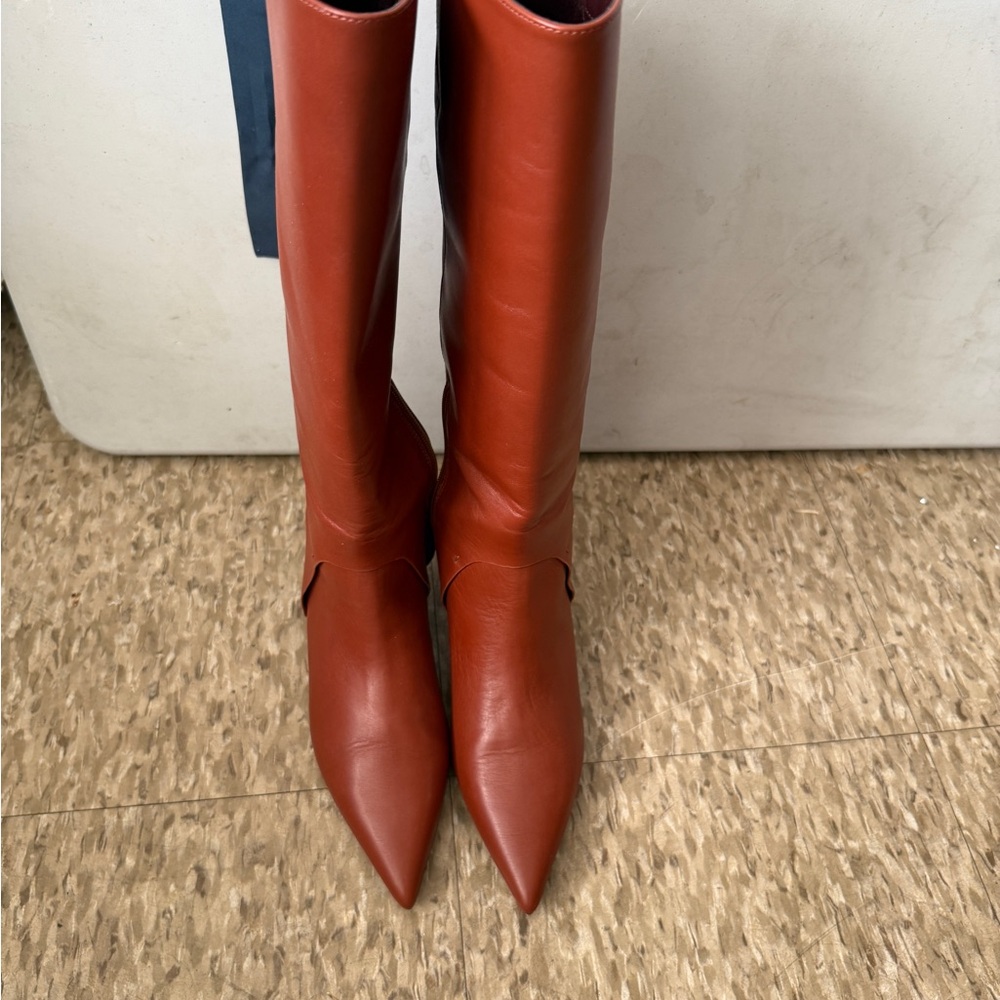 Franco Sarto Terracotta Heeled Boots